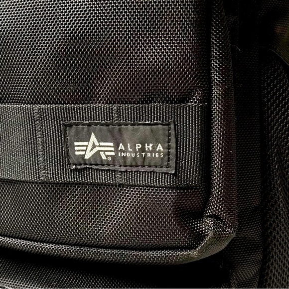 Vintage Alpha Industries 30L Nylon Canvas Tactical Combat Backpack - Picture 3 of 10